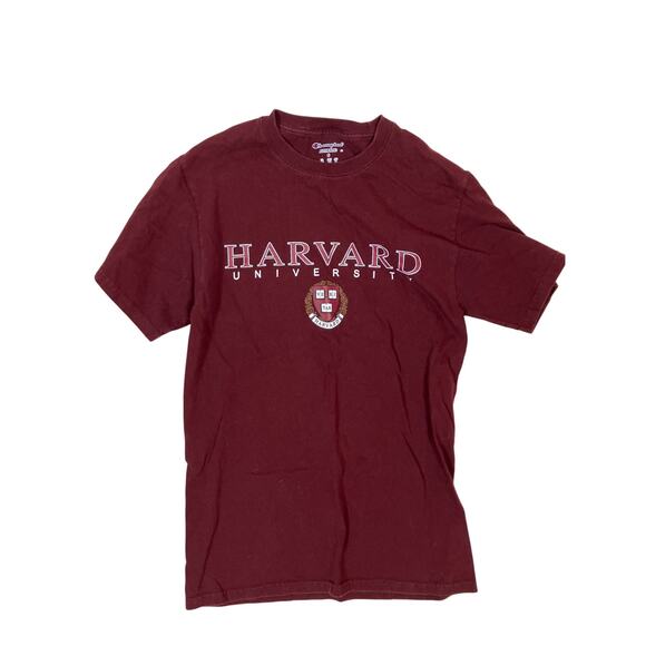 Champion Harvard University Men’s Small T-Shirt – Maroon Ivy League Graphic Tee - Picture 1 of 4